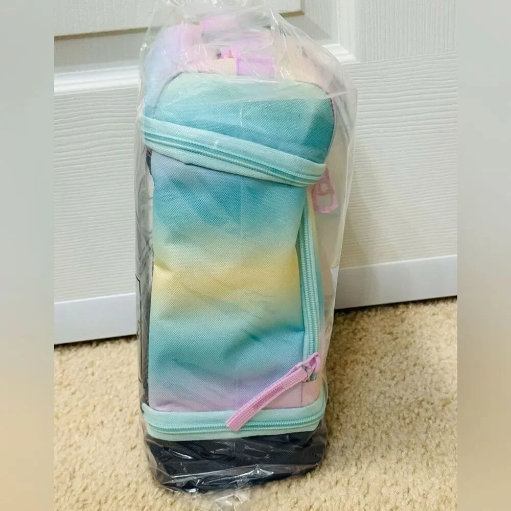 NWT Adidas Excel 2 Insulated Lunch Bag in Gradient Flash Aqua/Orchid Fusion